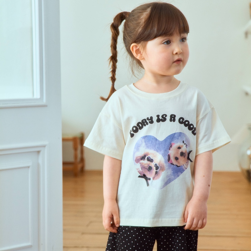 韓國🇰🇷1stblue 夏日小狗短袖T恤(5-15)