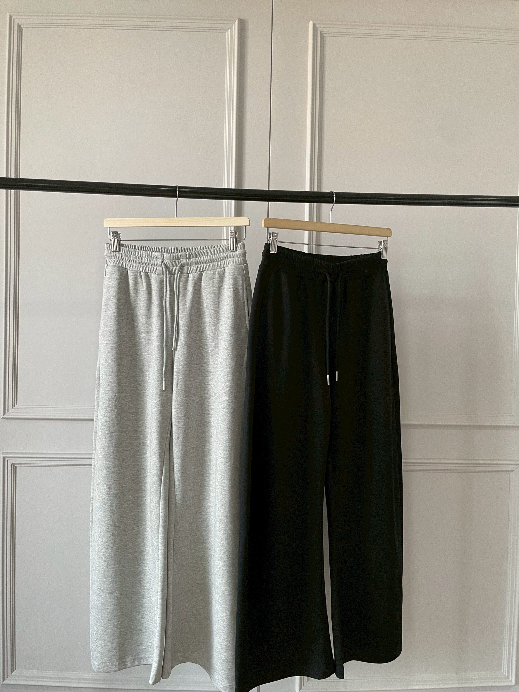 #AM08 必收彎刀棉褲（黑/灰）