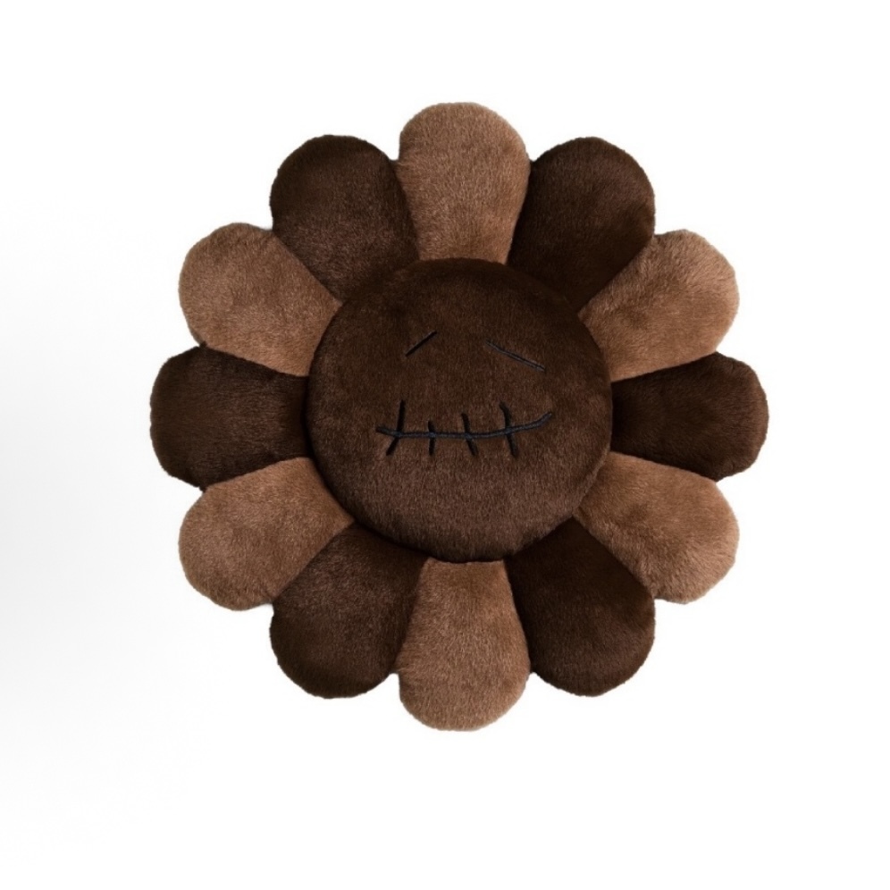 TRAVIS SCOTT CJ X TAKASHI MURAKAMI FLOWER PLUSH 60CM (BROWN) 村上隆 聯名款 抱枕 棕色-ISTS-FD-MK-PW03
