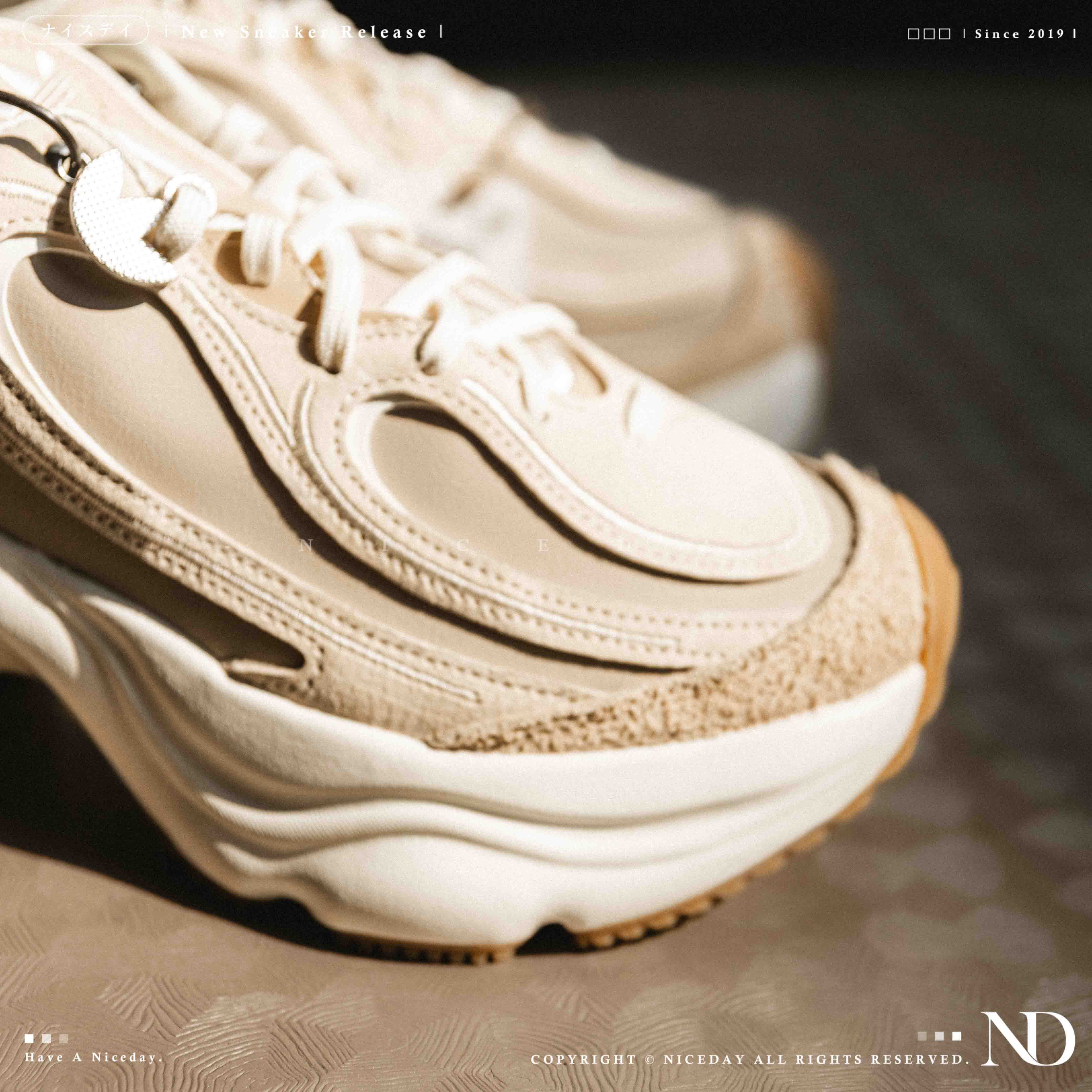 NICEDAY 代購 Adidas Originals Ozvenuz 焦糖 奶茶 奶油白 米色 焦糖底 增高 厚底 KI0558