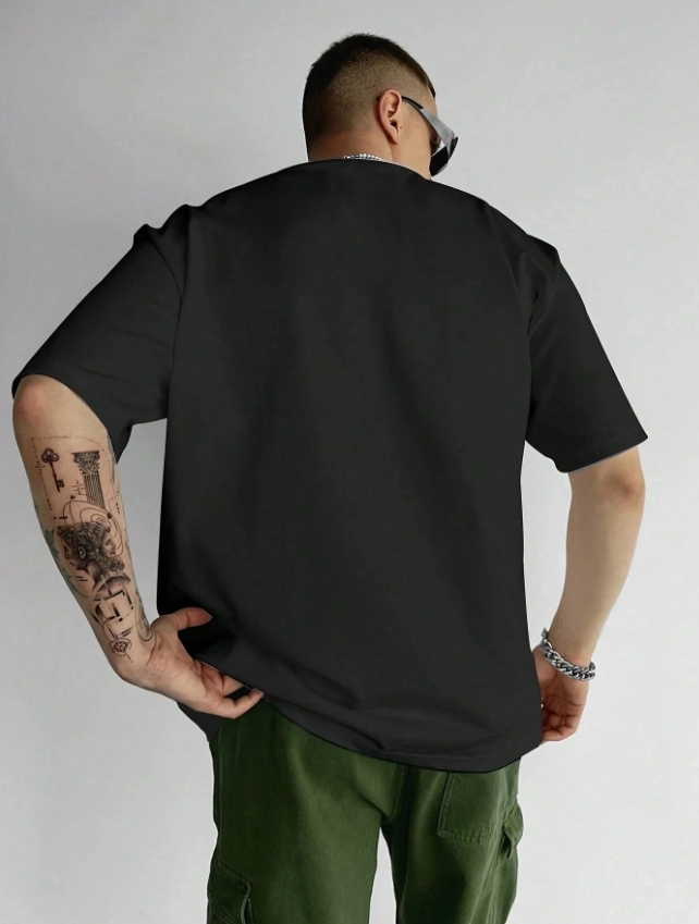 KADMAX大尺碼-大碼 DAD 潮流花紋短袖TEE〈KSMS2784〉