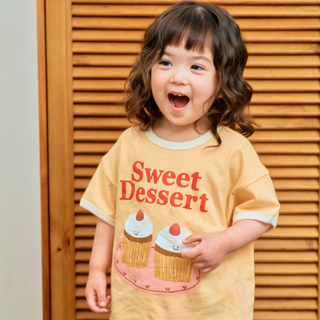 韓國🇰🇷1stblue 甜點滾邊短袖T恤(5-15)