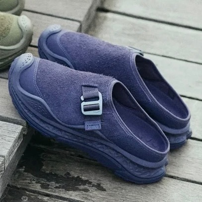 HOKA U ORA PRIMO EXT 深藍 藍紫 麂皮 恢復拖 麵包鞋 拖鞋 休閒 1168973-SSQ