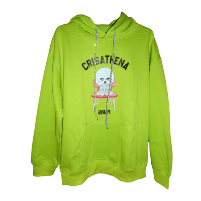 0324CA31-CRTNA-Crisathena Poodle Hoodie 黑色/ 綠色/ 橙色/ 粉紅色/ 紅色, S-M, L-XL (A31)