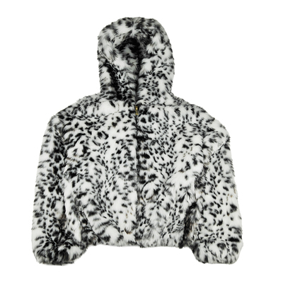 0324CA32-CRTNA-Crisathena Jacket 豹紋外套 啡棕色/ 白黑色, 均碼 (A32)