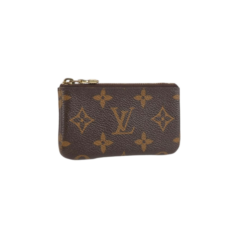 【Louis Vuitton】Monogram 塗層帆布拉鍊鑰匙包/零錢包