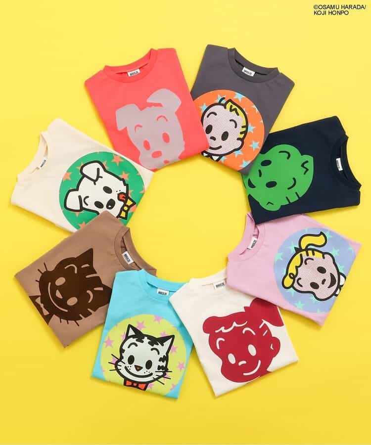 日本 BREEZE X OSAMU GOODS 角色純棉上衣 (橘色，120) J207576