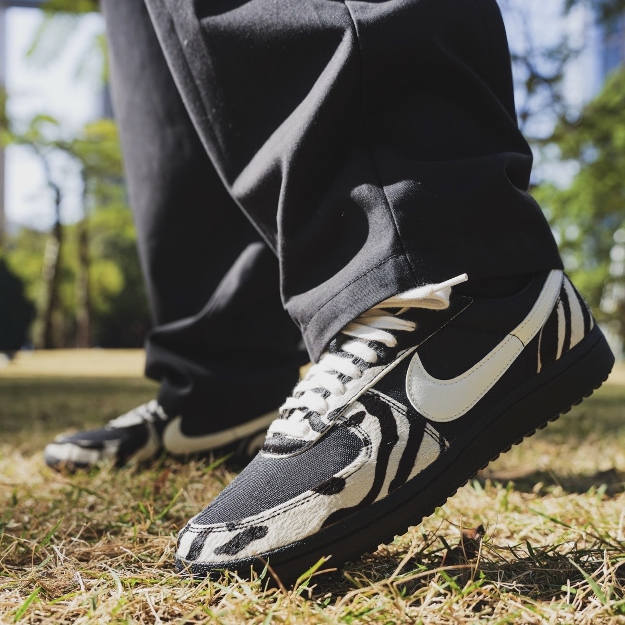 NIKE FIELD GENERAL 斑馬紋 黑白 復古 休閒 板鞋 IM5768-001