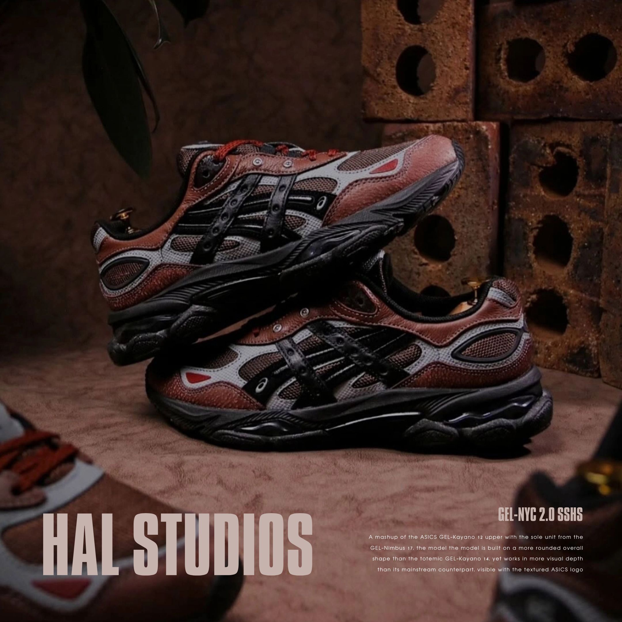 NICEDAY 代購 HAL STUDIOS x Asics GEL-NYC 2.0 限量 聯名 棕色 可可 摩卡 1203A896-200