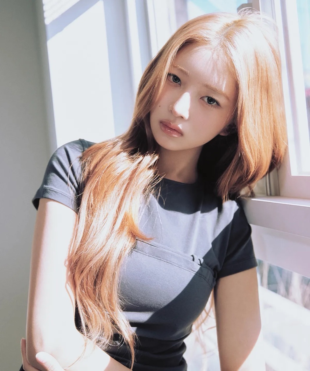 韓國限定🇰🇷 Miseki Seoul String shirring short sleeve 雙層 皺摺拉繩 短袖 短T IVE Rei代言同款 直井怜 / 預購