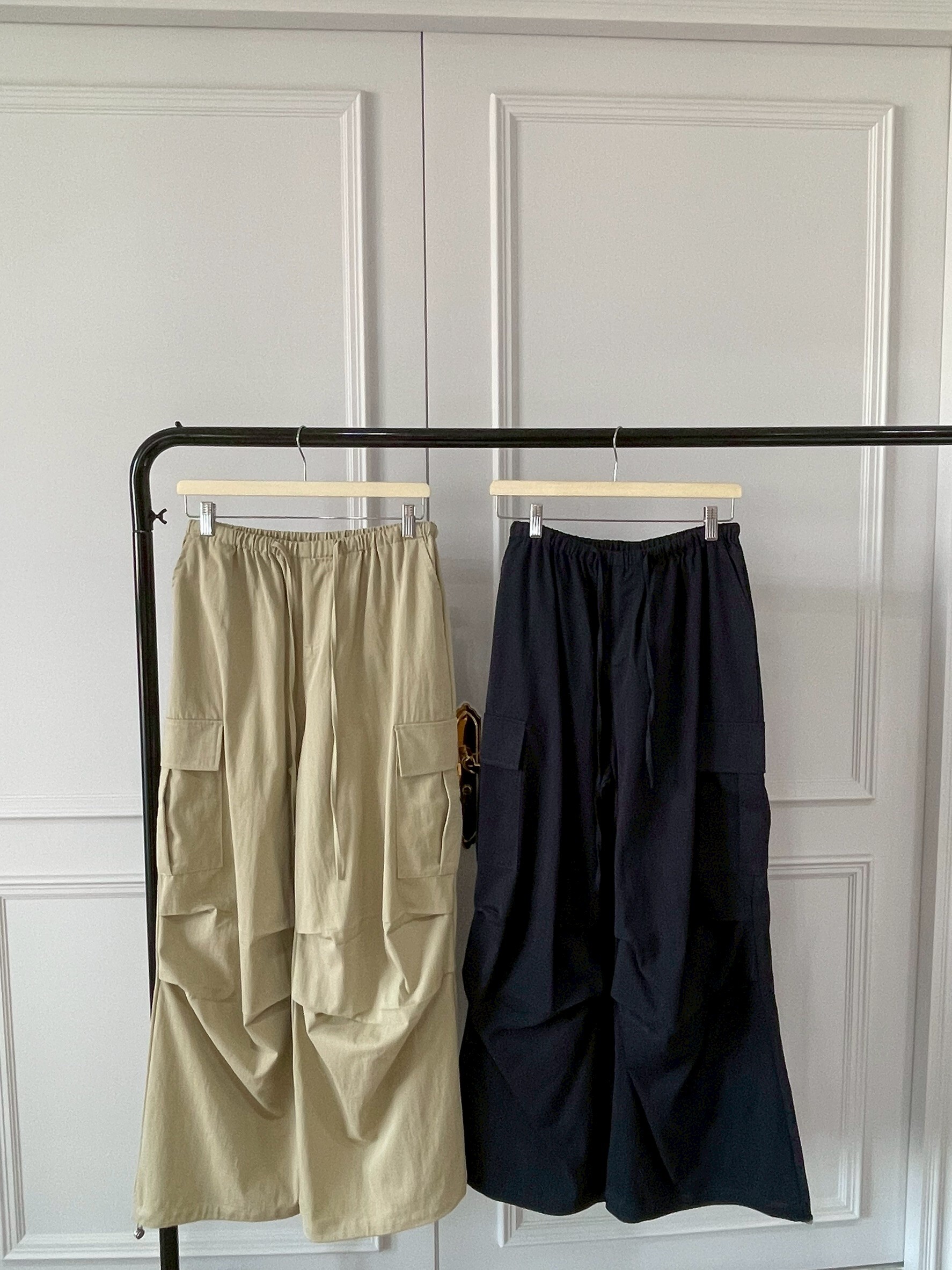 #AM53 挺版工裝褲(白/卡其/寶藍)