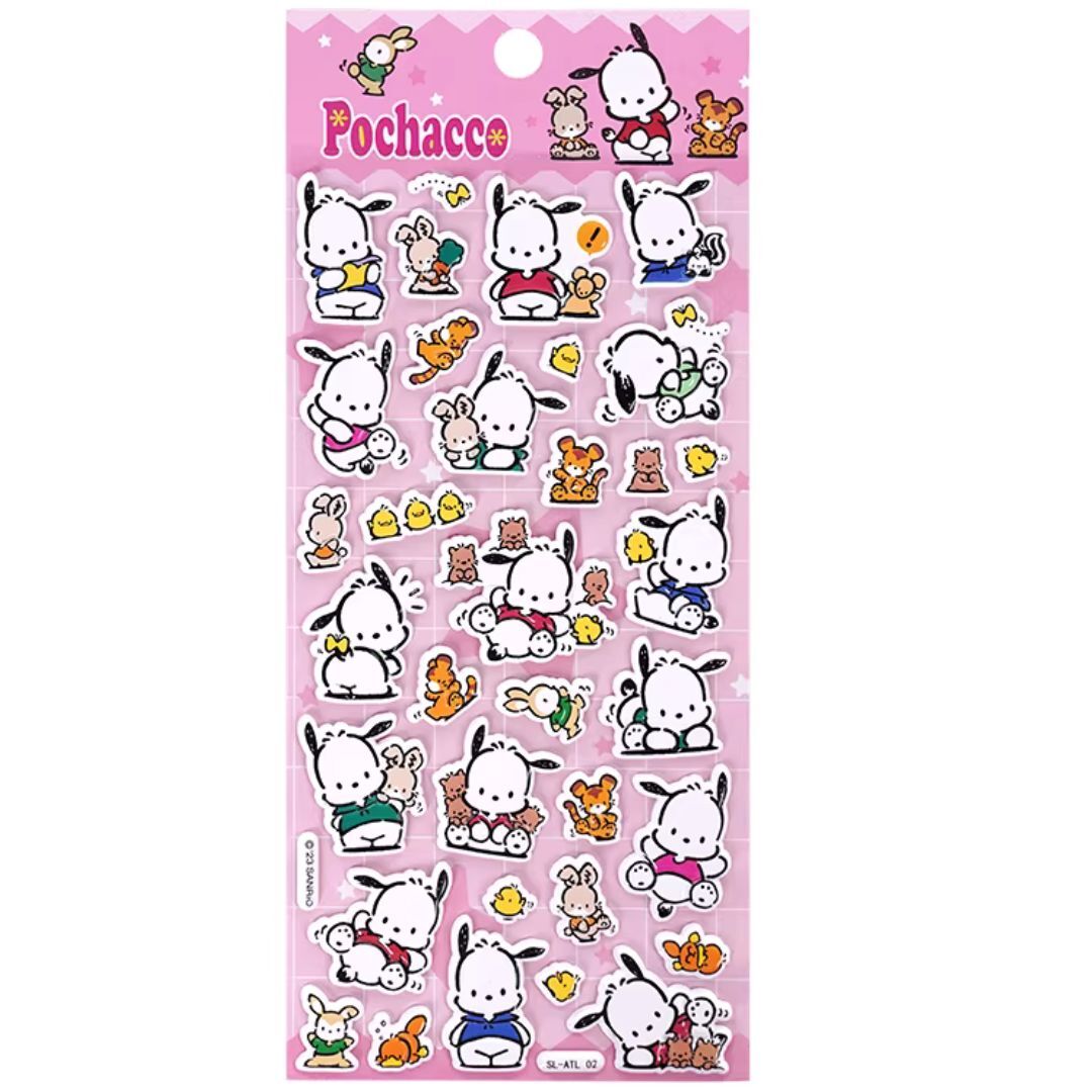 PC狗 Sanrio| 3D泡泡貼紙