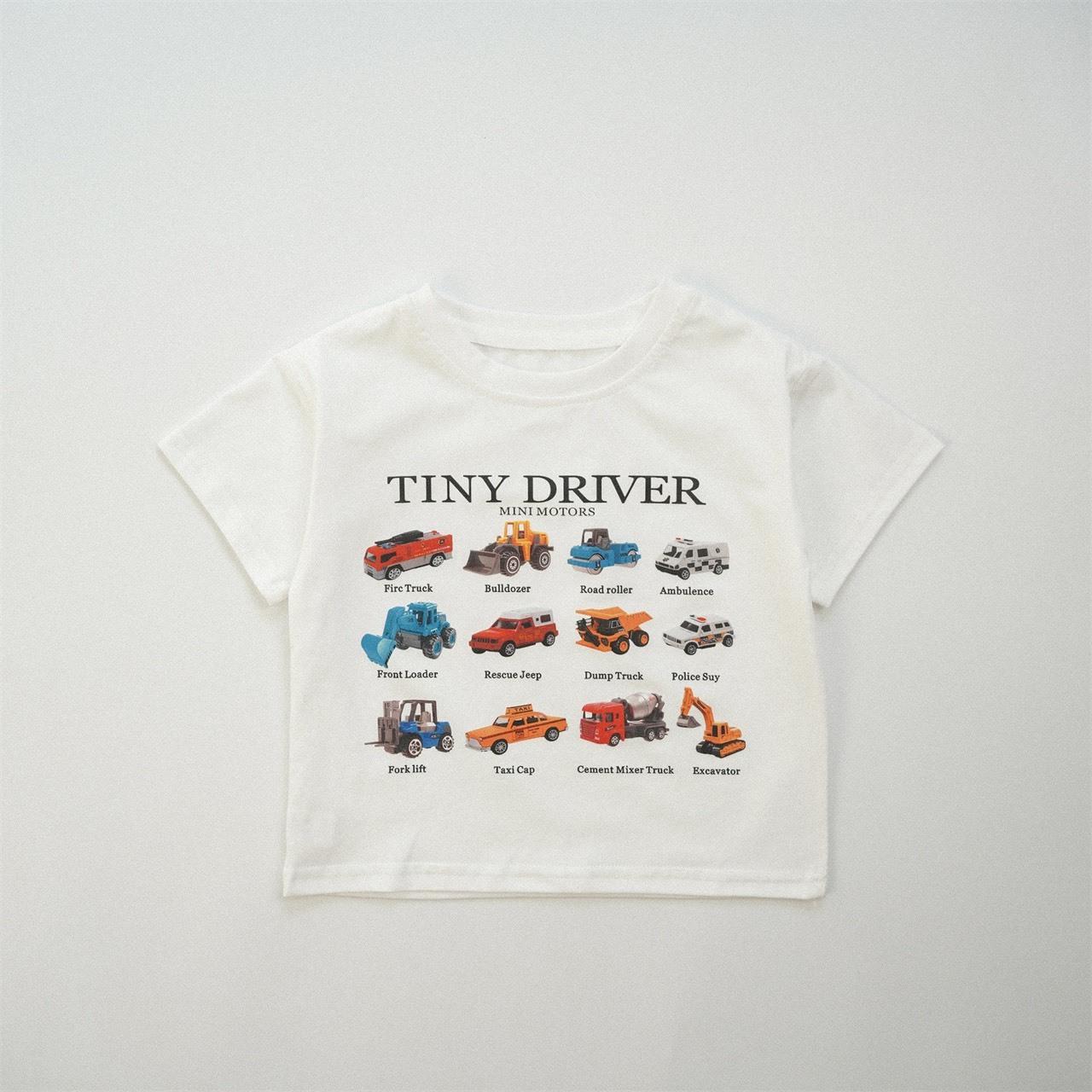 滿版小車短袖上衣