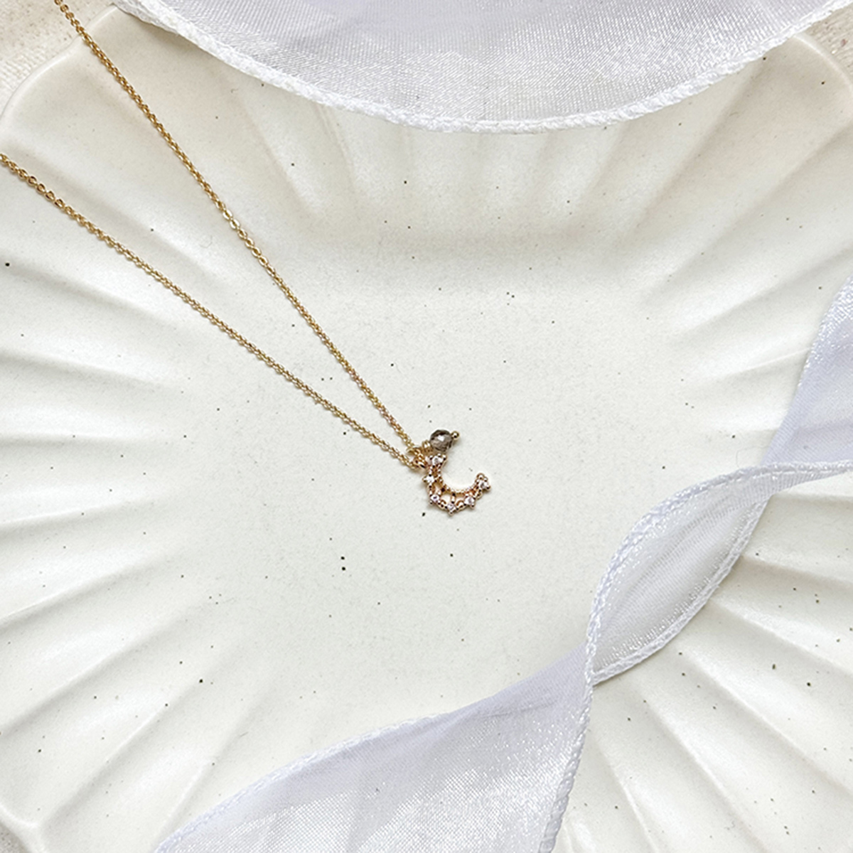 《滿件贈》 月亮的約定 – 寶石 – 項鍊