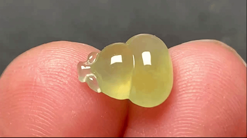 31544 翡翠冰黃葫蘆