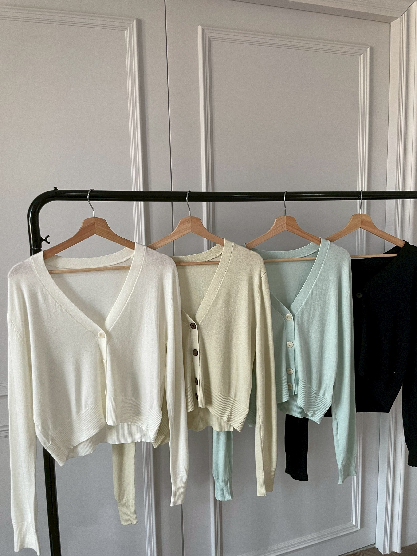 #AM67 夏天必收質感針織外套(白/黃/藍/黑)