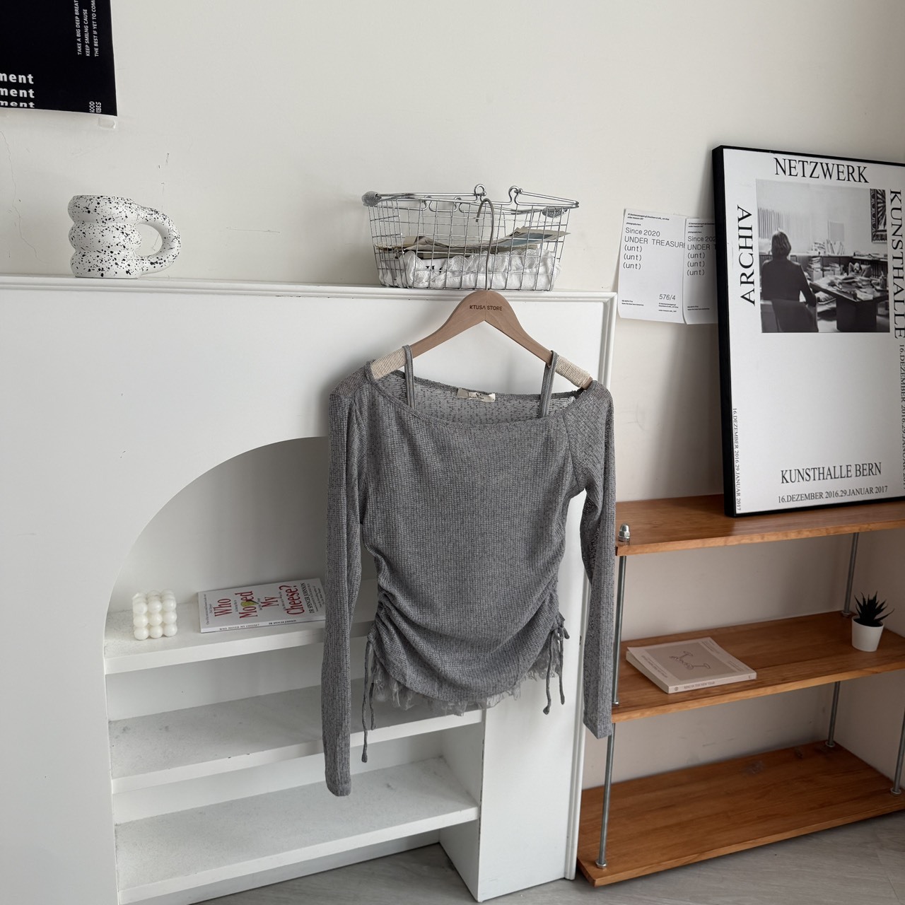 5031340兩件式抽繩斜肩上衣（Ｒ）