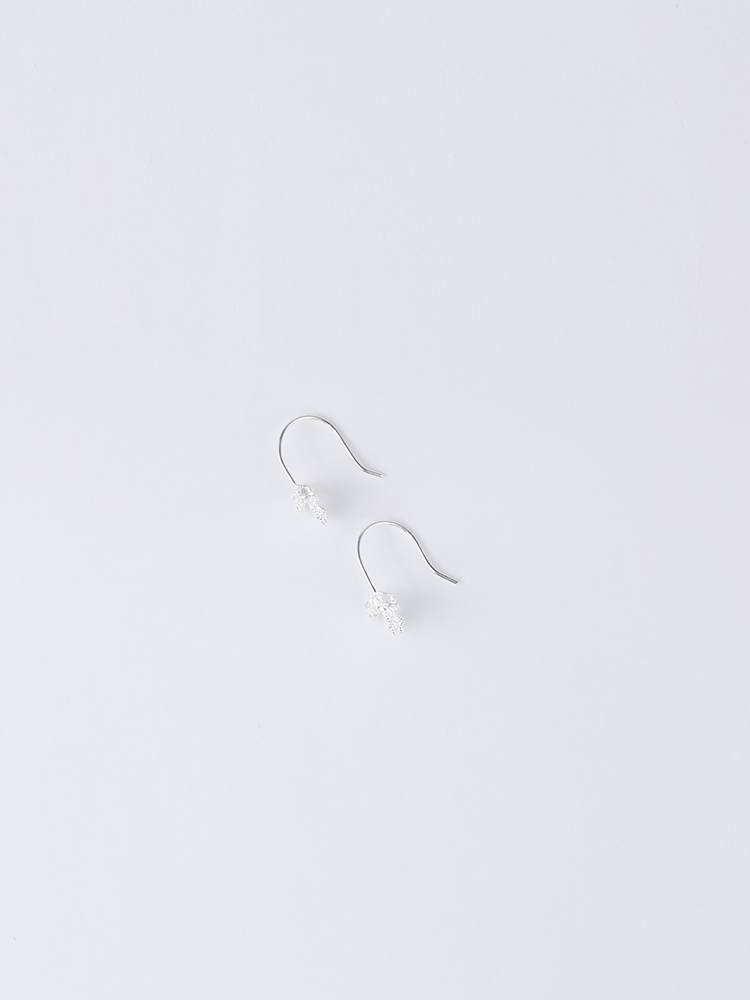 蝴蝶結勾針耳環