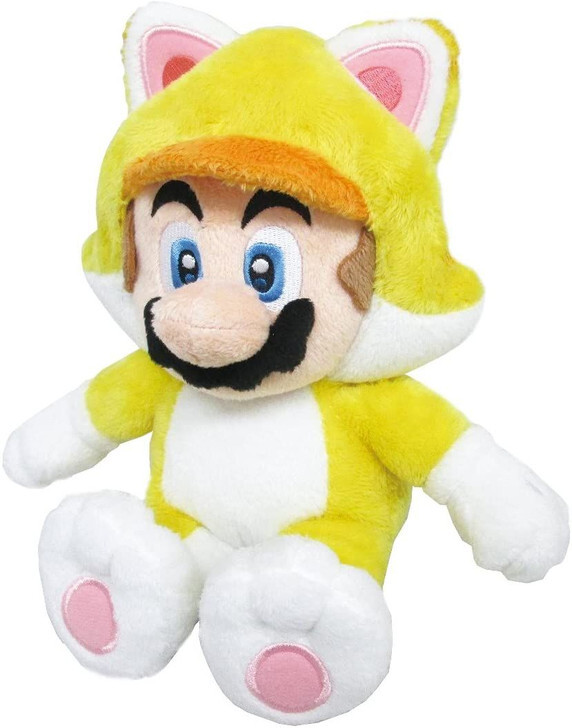 Nintendo San Ei Mario Plush 3D World Neko Mario S 811868