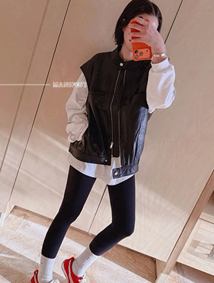 ᴴᴼᵀ ▸▸店長推薦◃◃ 春夏新款/真皮皮背心 MANIFEST正韓🇰🇷