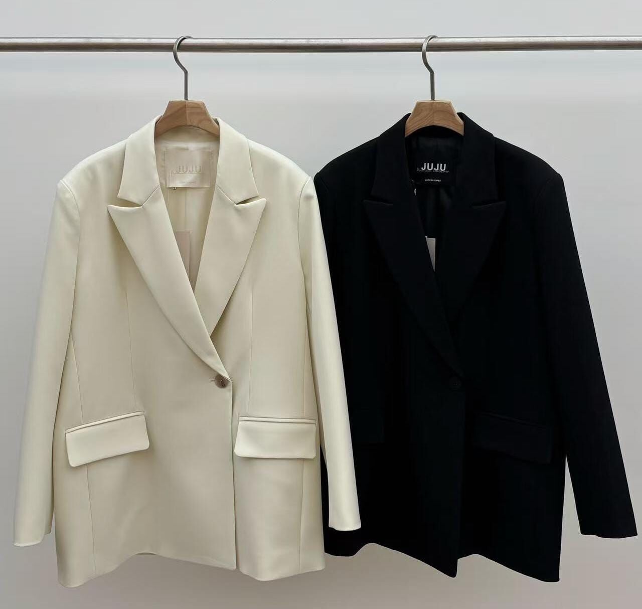 JU6020 韓系寬版西裝外套 *特價* (優惠碼同充值購物金不適用)