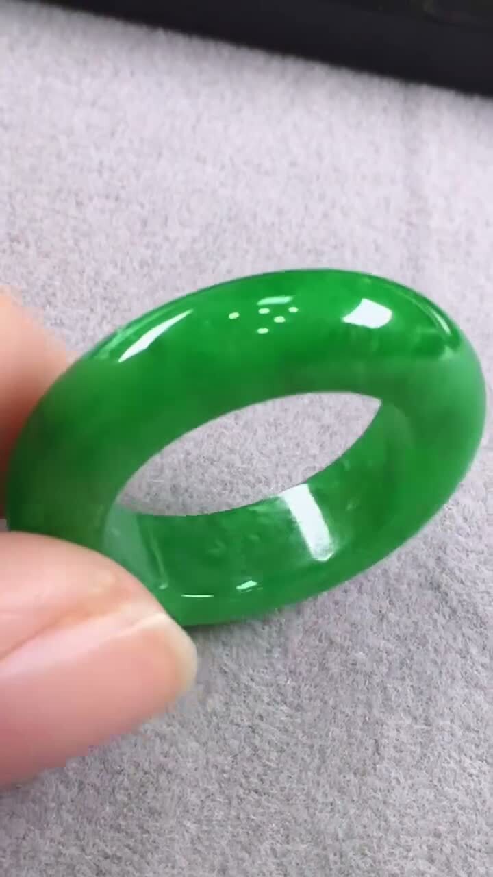 翡翠玉戒指,天然翡翠A玉, 緬甸玉, Jade, Jadeite