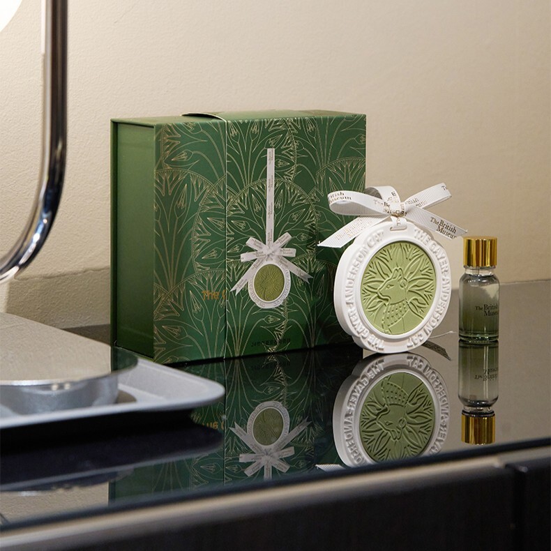 大英博物館｜蓋亞安德森貓系列｜24節氣夏至石膏香掛香薰車載禮盒-【夏夜竹風】