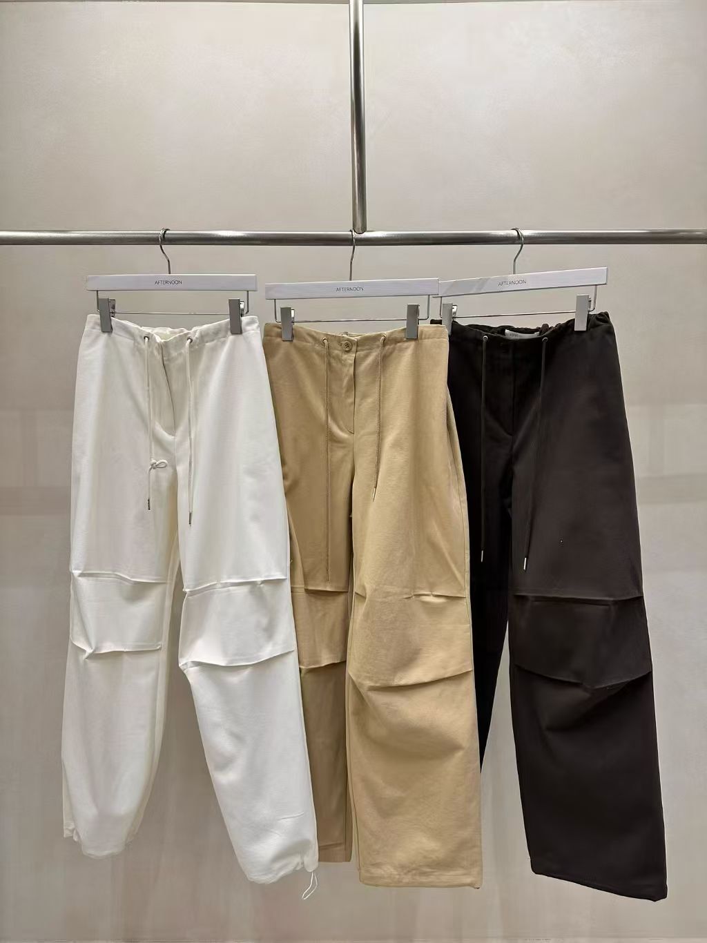 AF6019 抽繩束腳闊褲