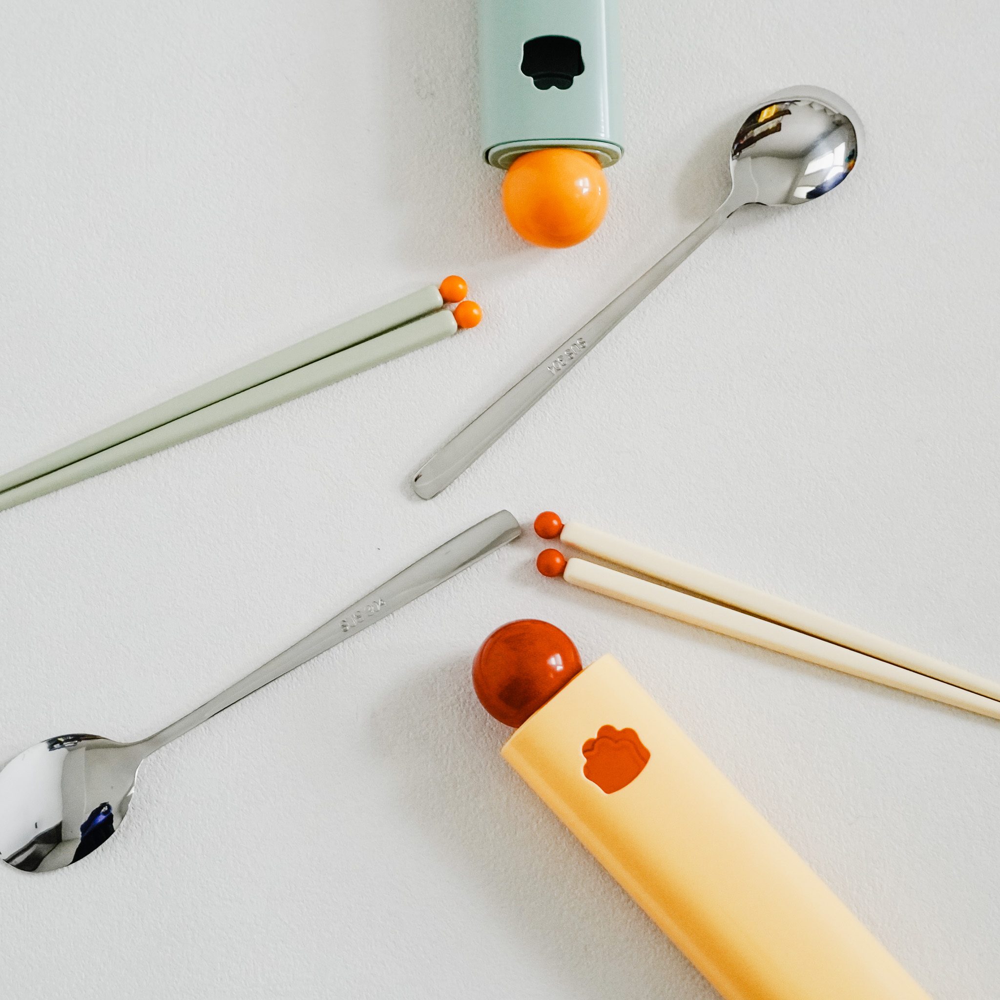 小火柴造型環保餐具組  兩色售