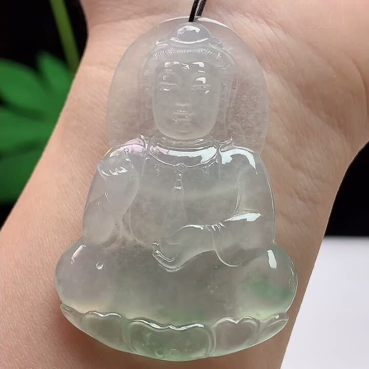 315327 翡翠冰種觀音