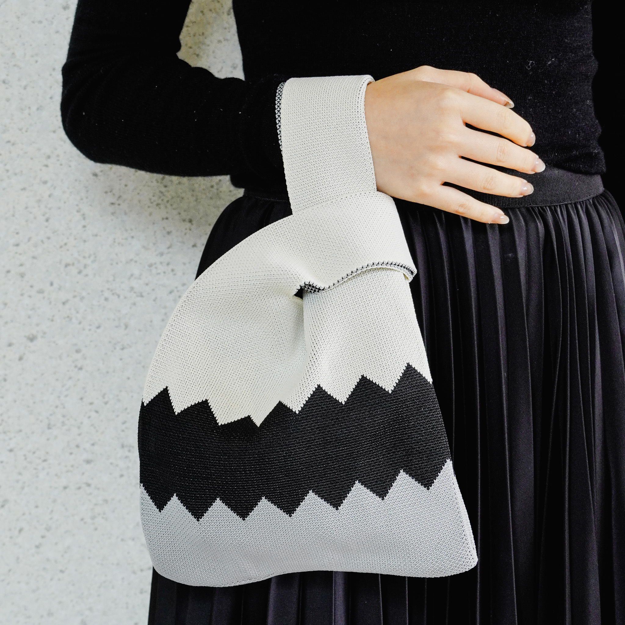 慵懶隨性針織手拿包 共三款