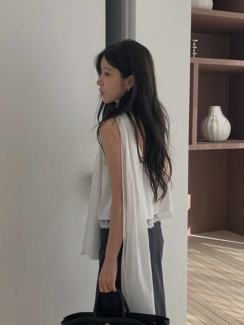 Mielle 浪漫仙女絲巾 [白色/ Free]