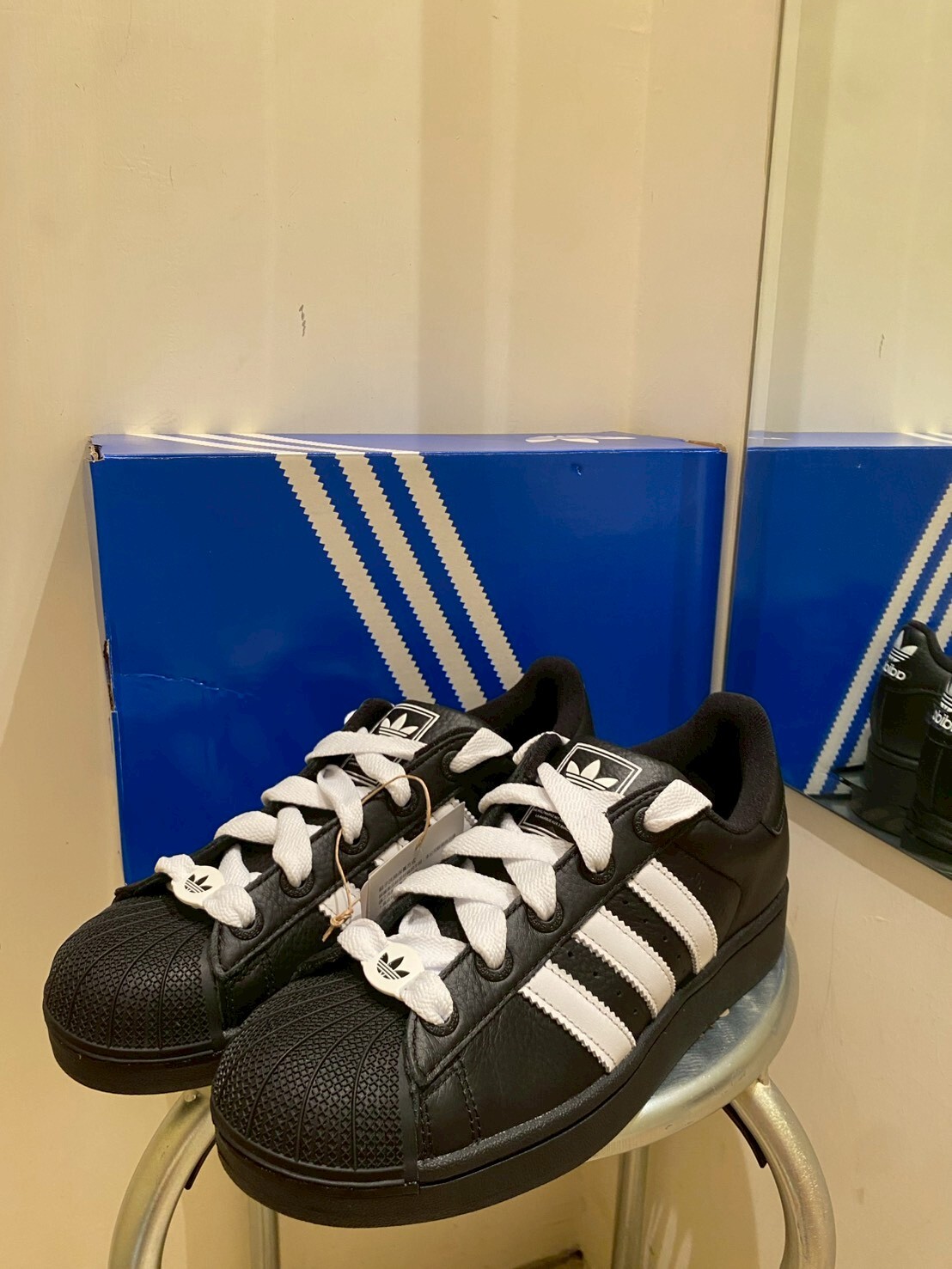 Adidas Supersta II 復古休閒鞋 黑 KK4474