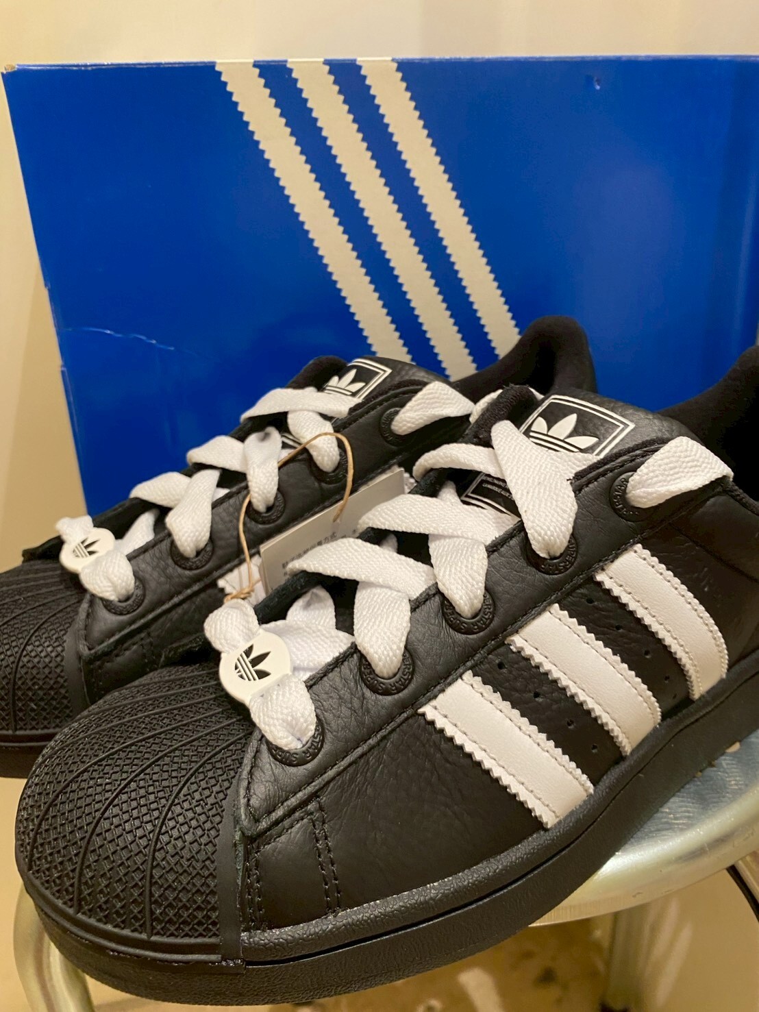Adidas Supersta II 復古休閒鞋 黑 KK4474