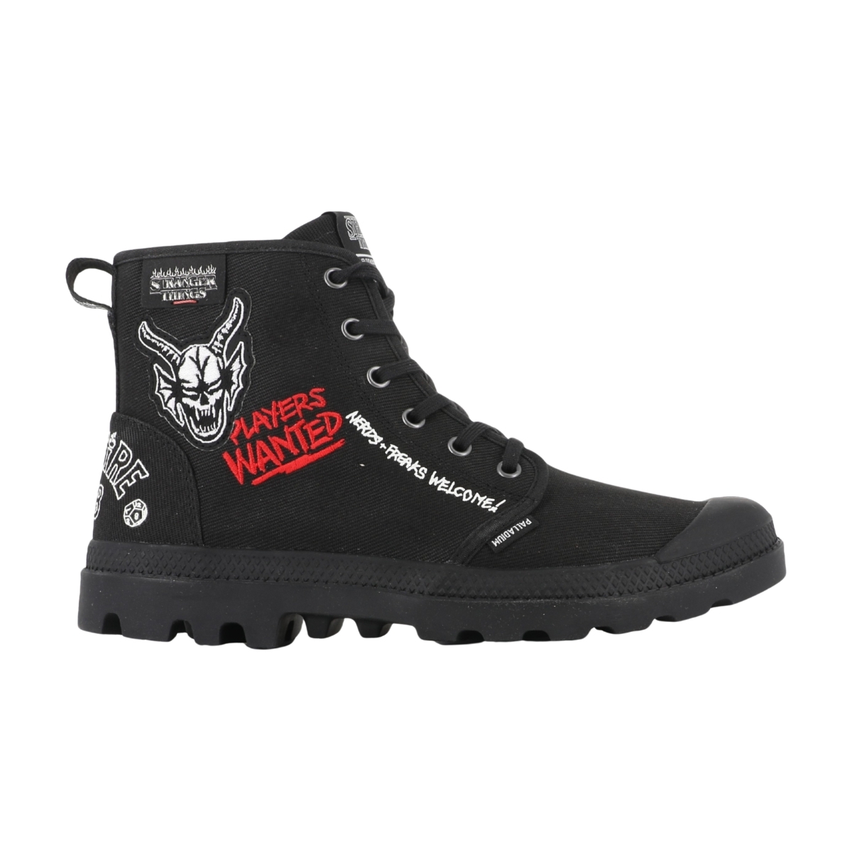 PALLADIUM X STRANGER THINGS 中性 PAMPA 高筒帆布鞋 靴