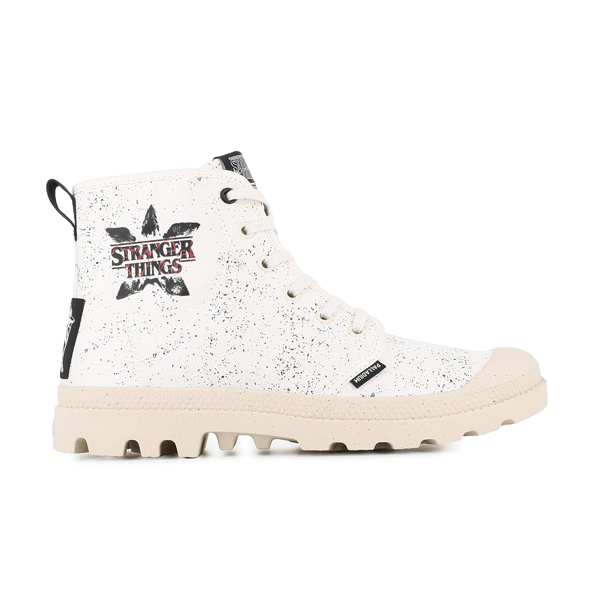 PALLADIUM X STRANGER THINGS 中性 PAMPA 高筒帆布鞋 靴