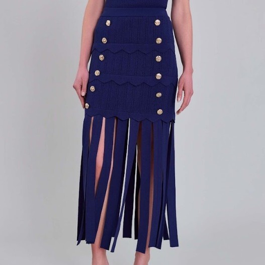 1AF0323-170 [ANNE FONTAINE] Sezanne Skirts Dark Blue #P26F371516 (EU)