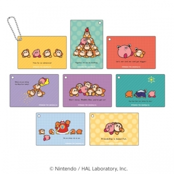 Nintendo Ensky Kirby Square Keyholder Collection Kirby play with Waddle Dee 716363