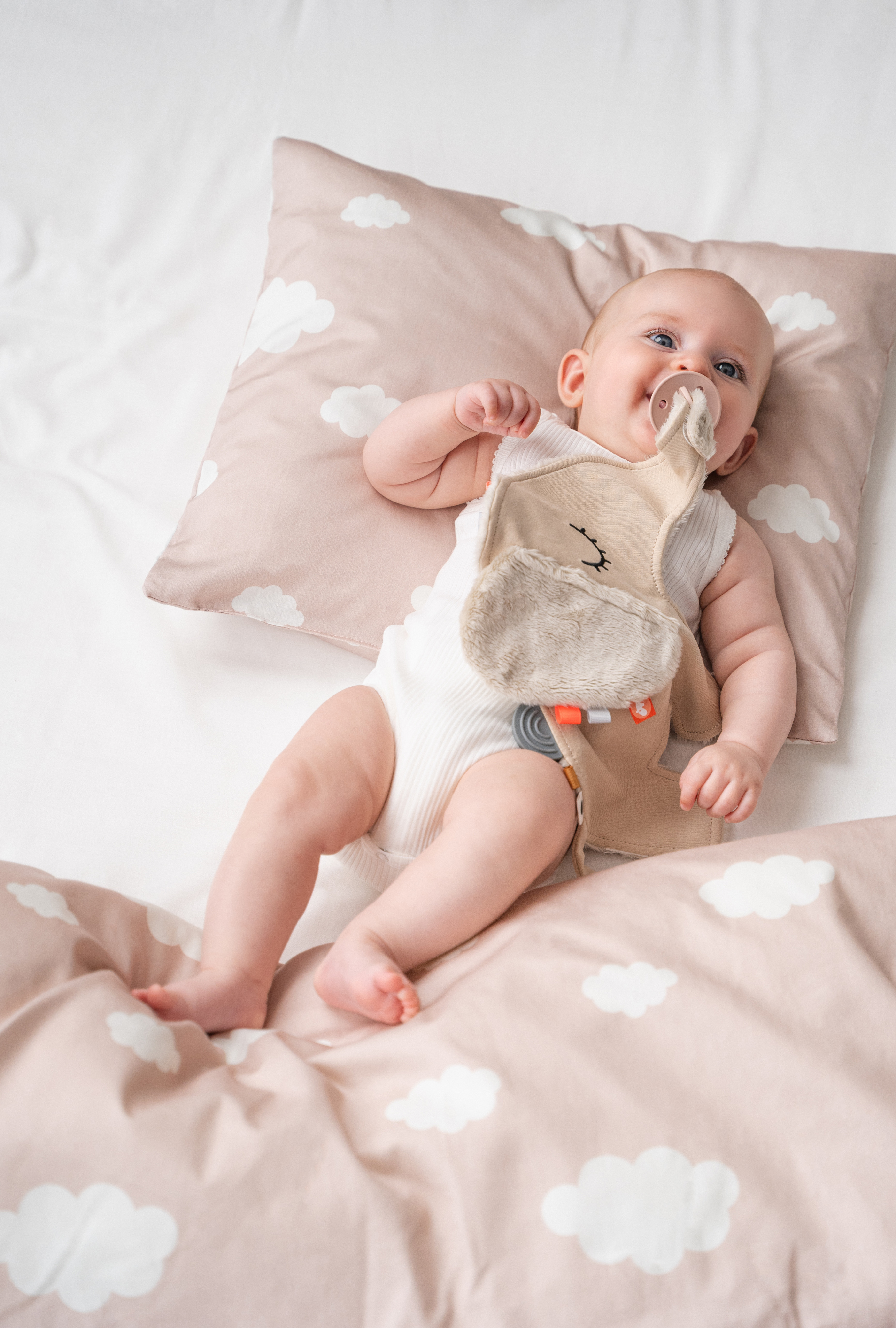 安撫巾【小象款米色】-丹麥Done by deer