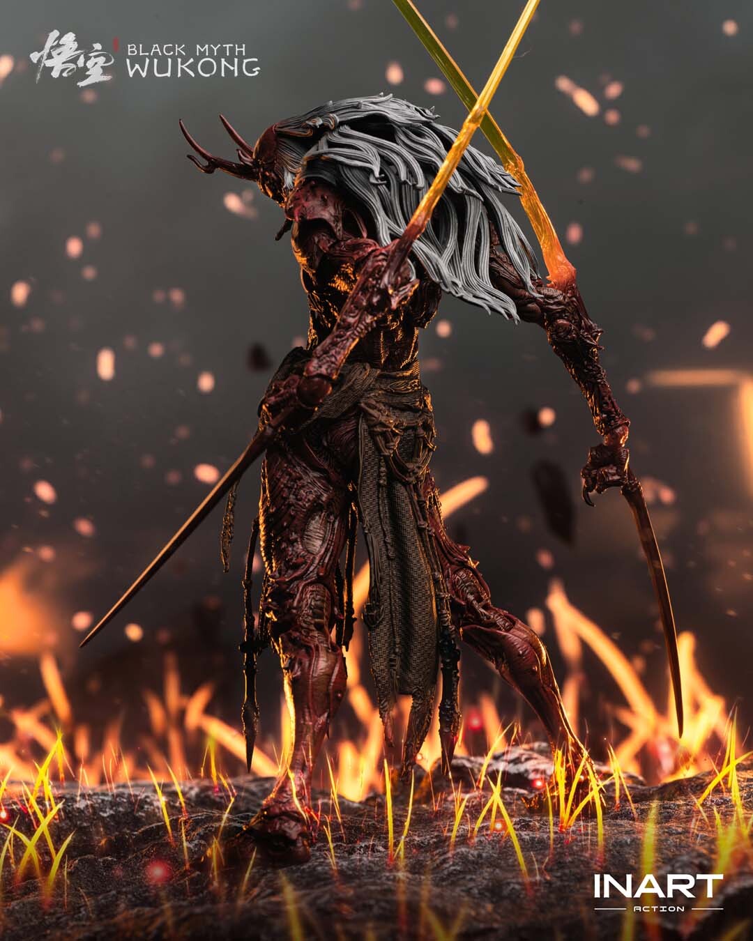[訂金] INART : 黑神話 悟空 - 夜叉王 1/12 可動人偶