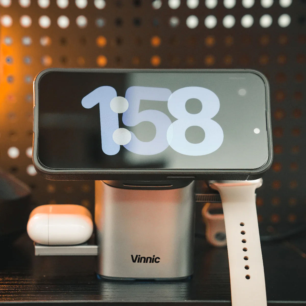 Vinnic OWL PEAK 2 3-IN-1 Magnetic Wireless Charging Doc VPPD-31WSCG5