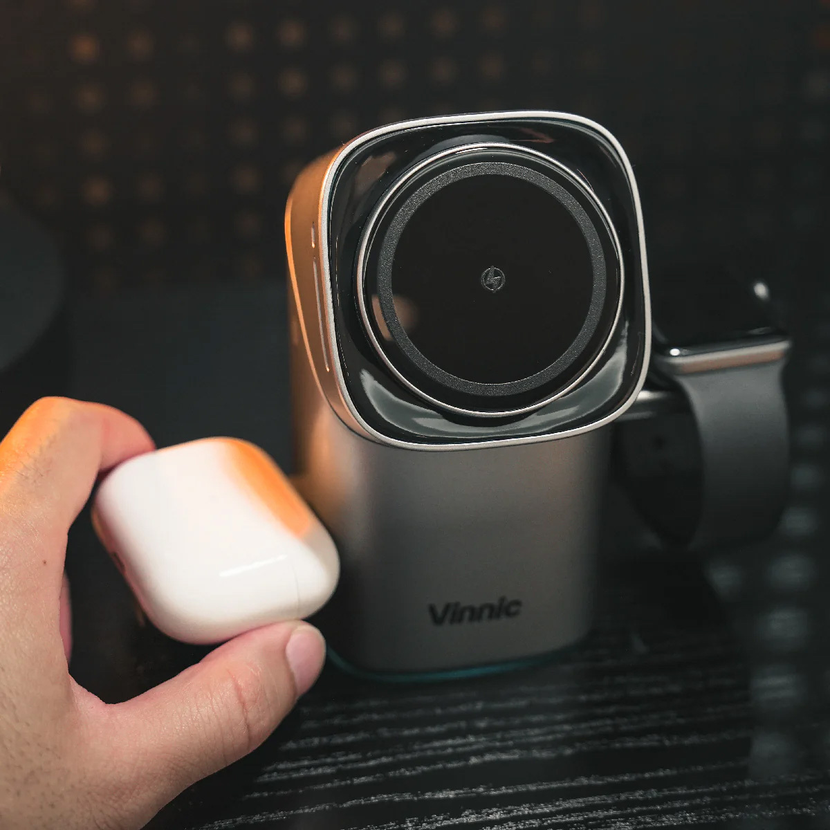 Vinnic OWL PEAK 2 3-IN-1 Magnetic Wireless Charging Doc VPPD-31WSCG5