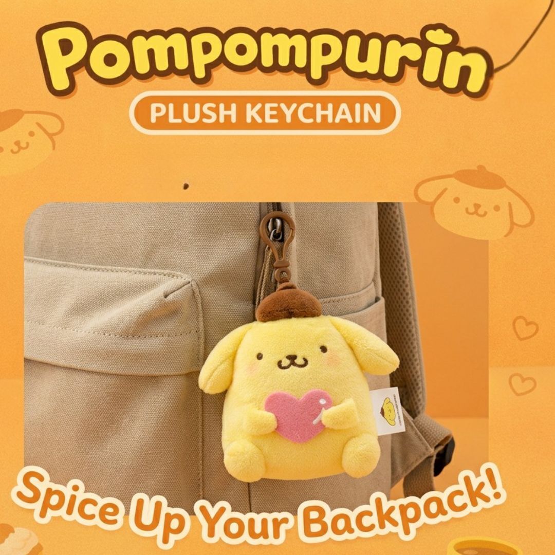 布丁狗 Sanrio 毛絨公仔鎖匙扣飾物