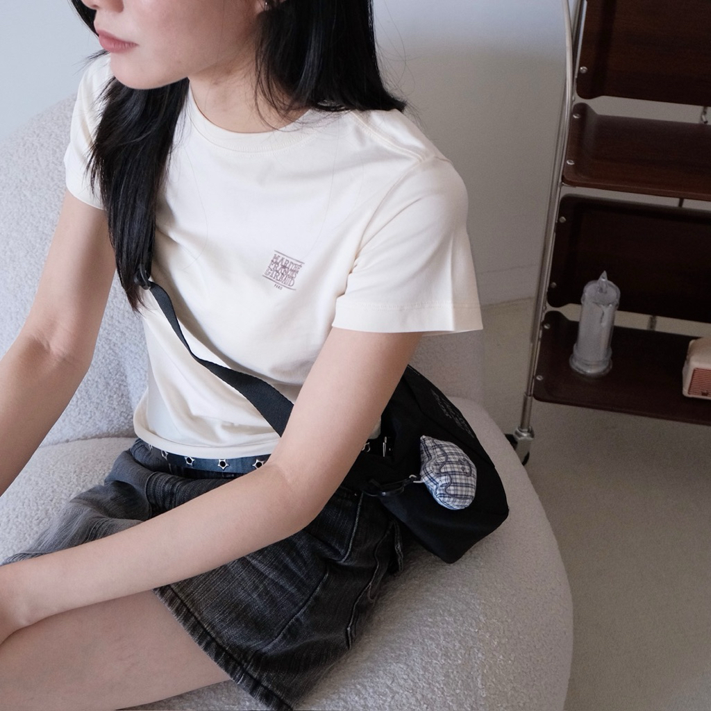（現貨）韓牌 MARITHE 左胸logo 女版 短T 2026年款新款 MFG46UTS128
