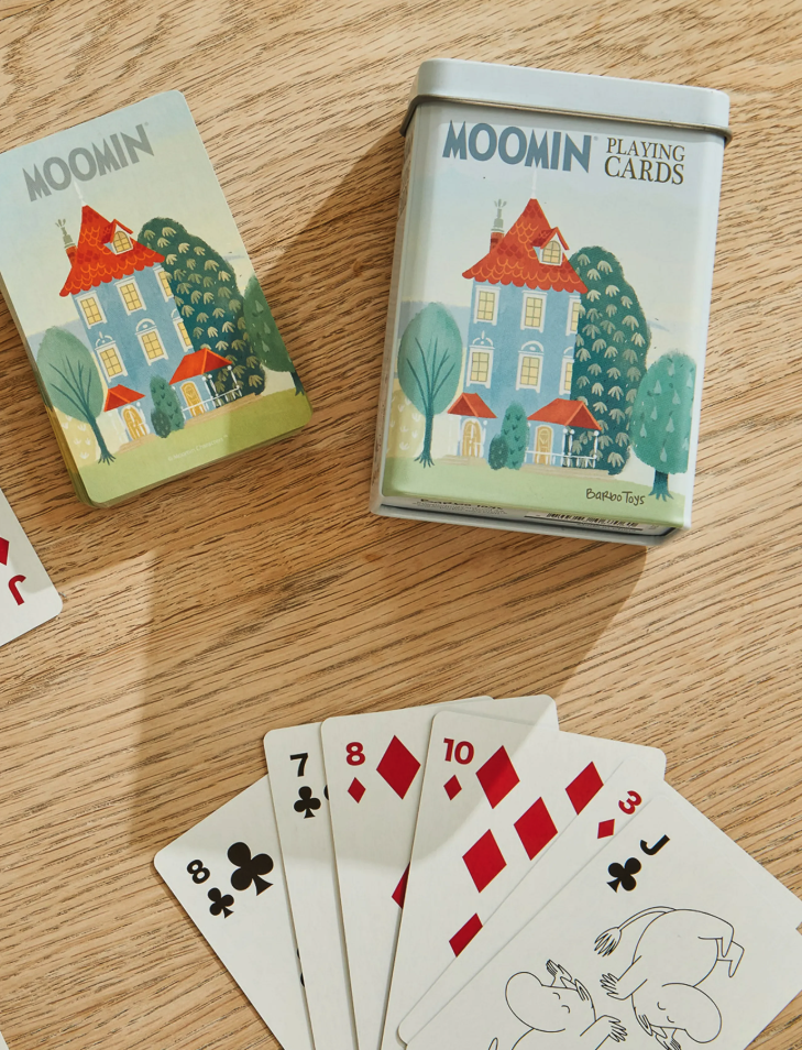 『MooMIN』撲克牌（鐵盒）房子 紙牌遊戲
