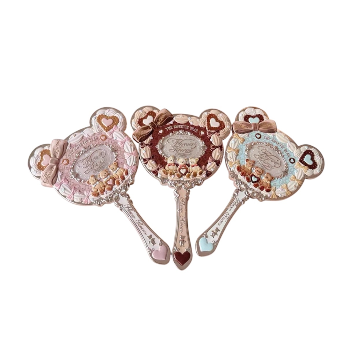 Flower Knows花知曉 甜心小熊系列手持鏡