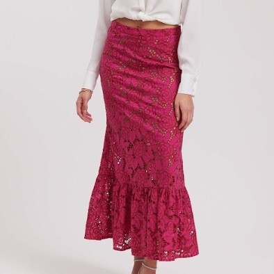 1AF0323-194 [ANNE FONTAINE] Mosaic Skirts Fuchsia #P23F330706 (EU)