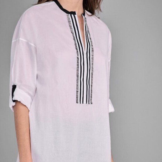 1AF0323-197 [ANNE FONTAINE] Venisa Shirts Blouses White #P20C06001 (EU)