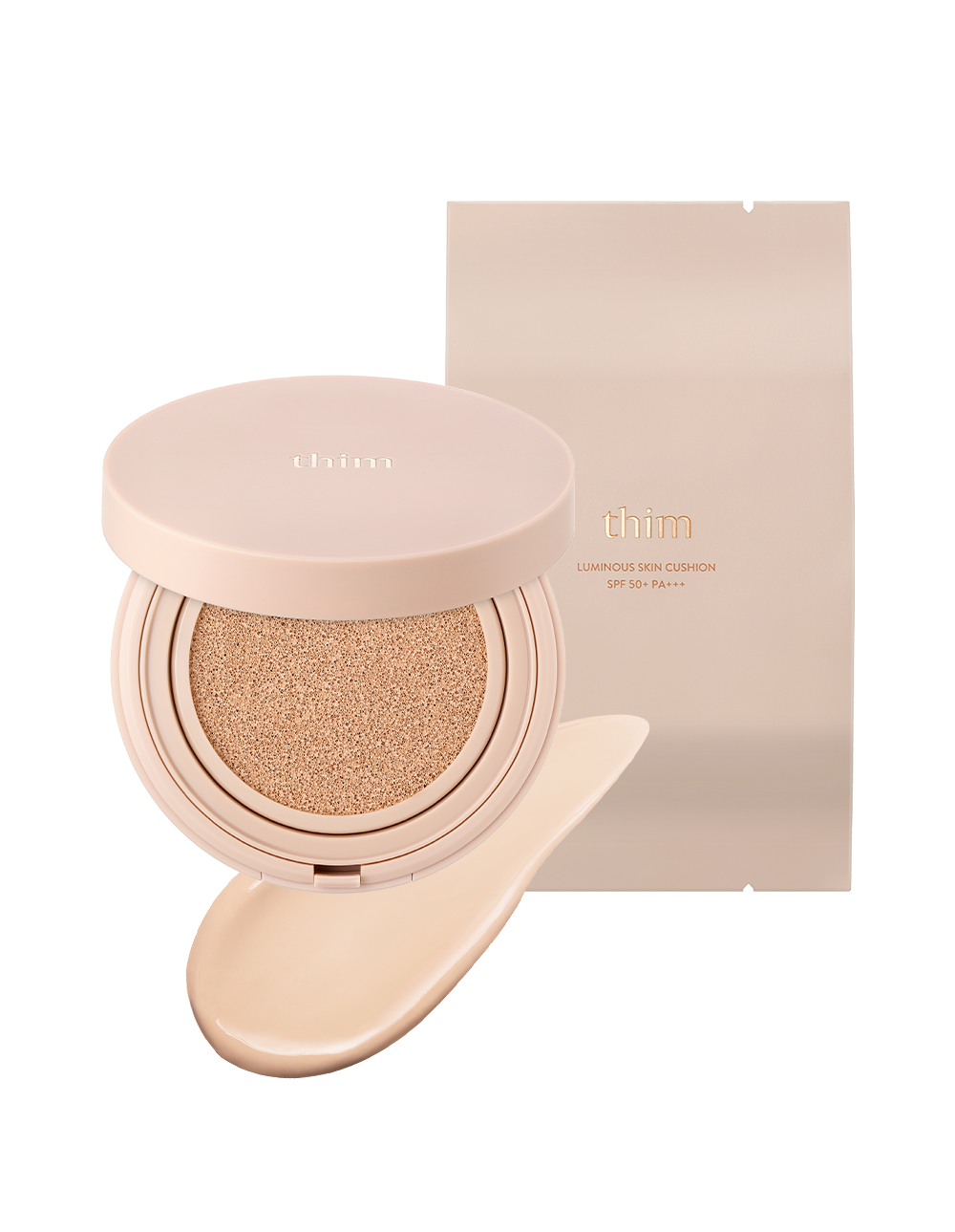 XC112 Thim - 透亮肌氣墊粉餅（組合：正品＋替換蕊）23 natural beige*15g*2 EXP:2028-02-10