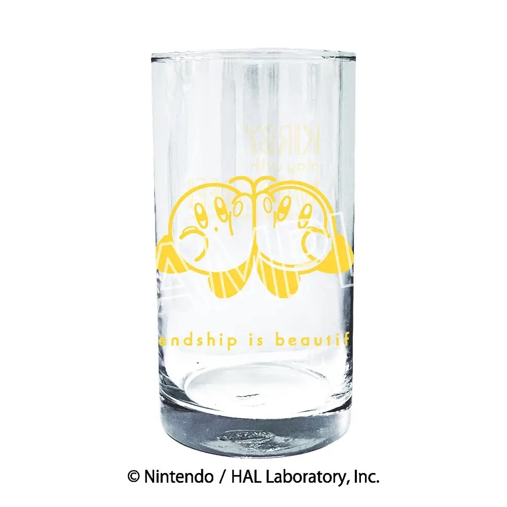 Nintendo Twincre Kirby Glass Kirby plays with Waddle Dee B style 540503